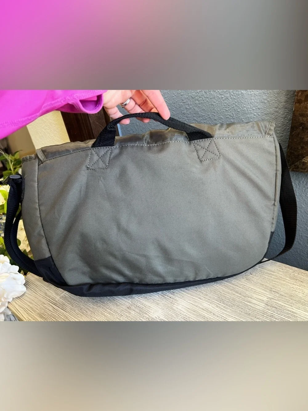 Timberland Route 4 Men's Olive Green and Black Messenger Bag